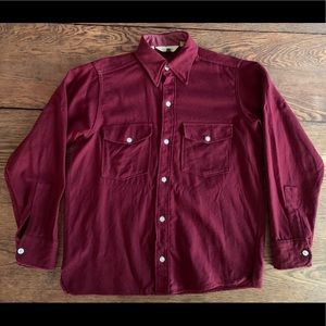 Vintage Woolrich Wool Button Down Shirt Medium